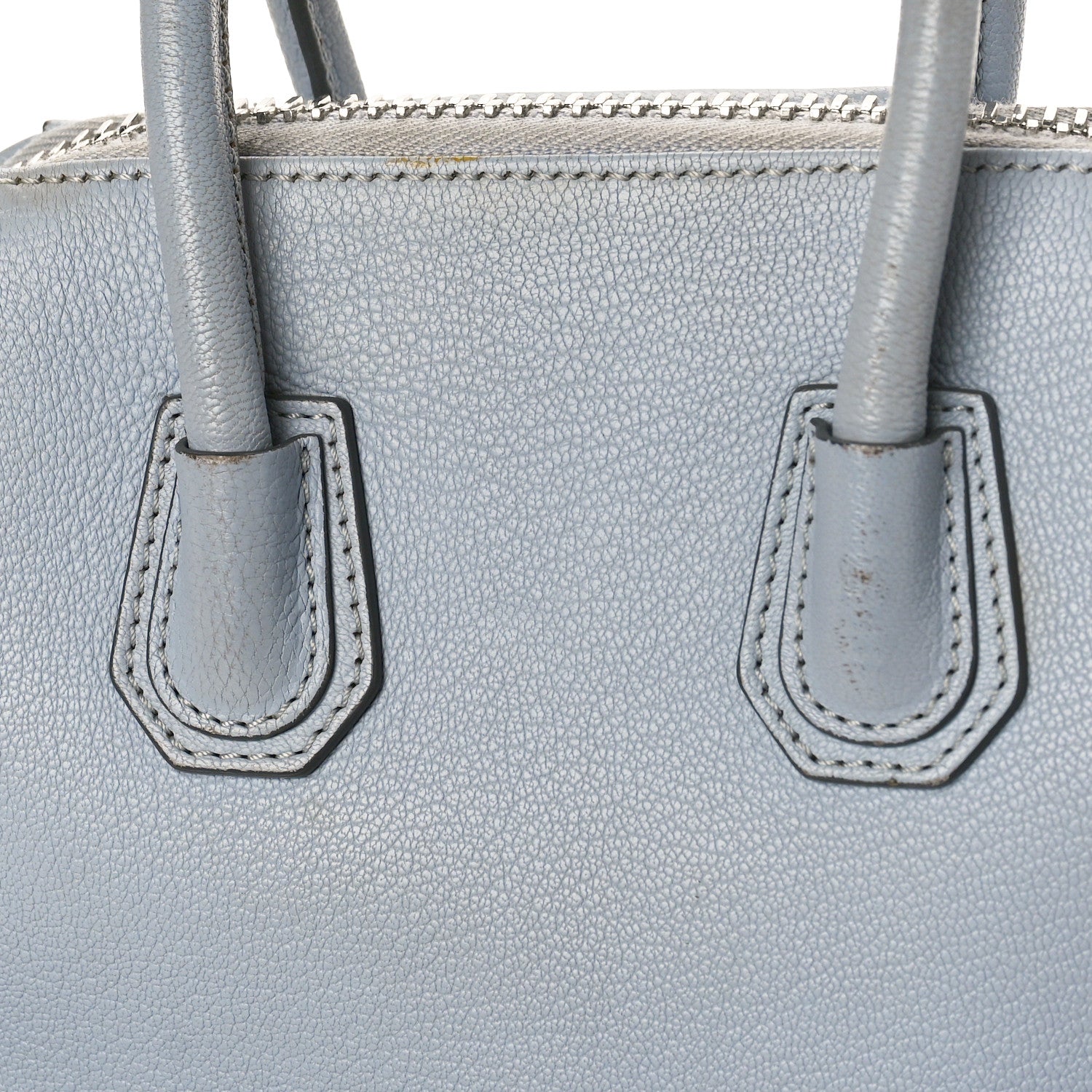 Givenchy Sugar Goatskin Mini Antigona Baby Blue 9 of 14