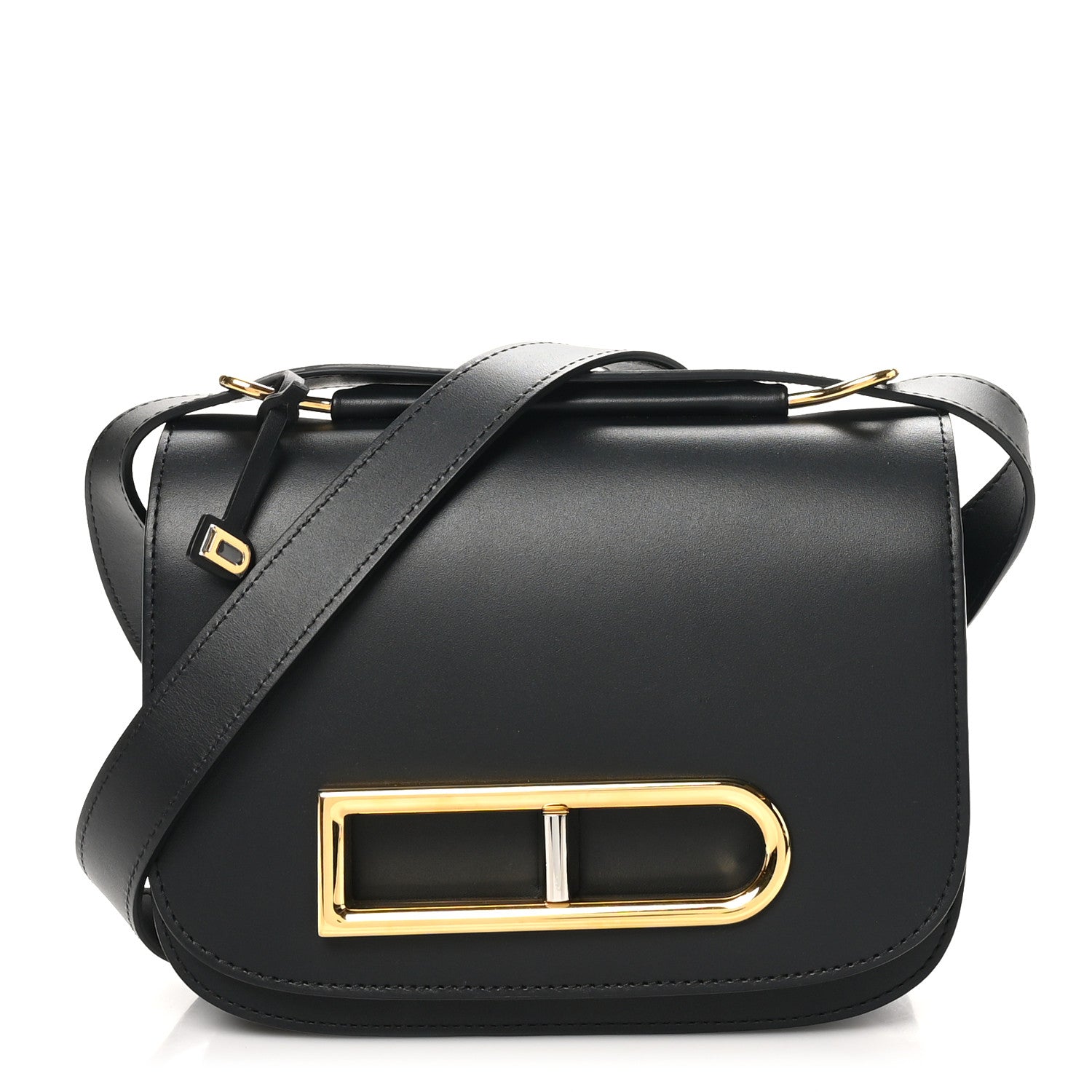 Delvaux Olen Calfskin Small Lingot Crossbody Black 1 of 9