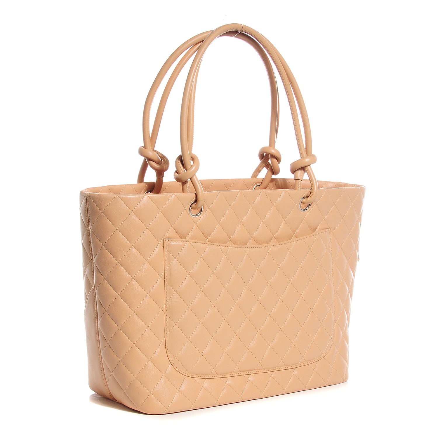 Chanel Calfskin Quilted Large Cambon Tote Beige 3 of 7