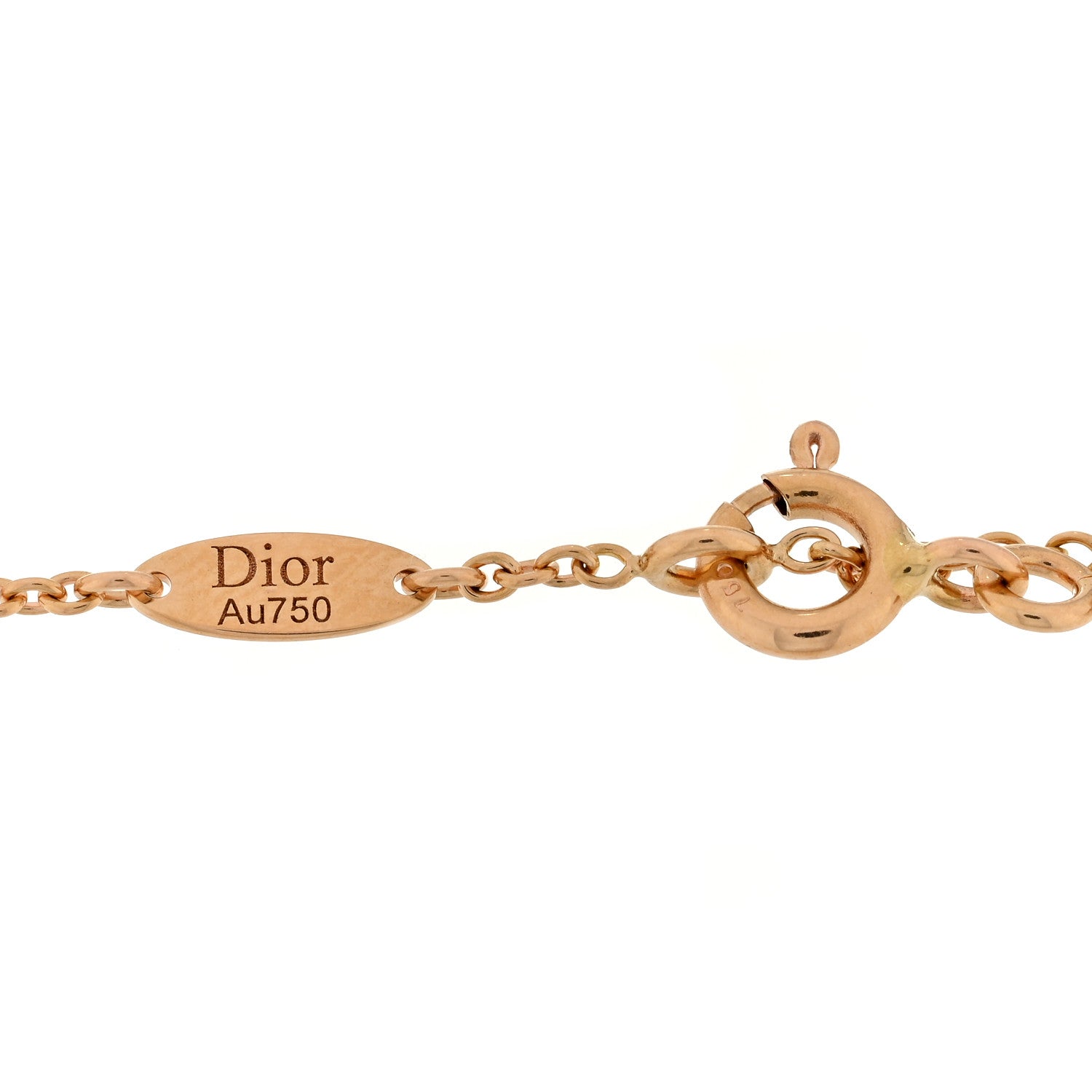 Christian Dior 18K Rose Gold Diamond Pink Opal Rose Des Vents Bracelet 3 of 3