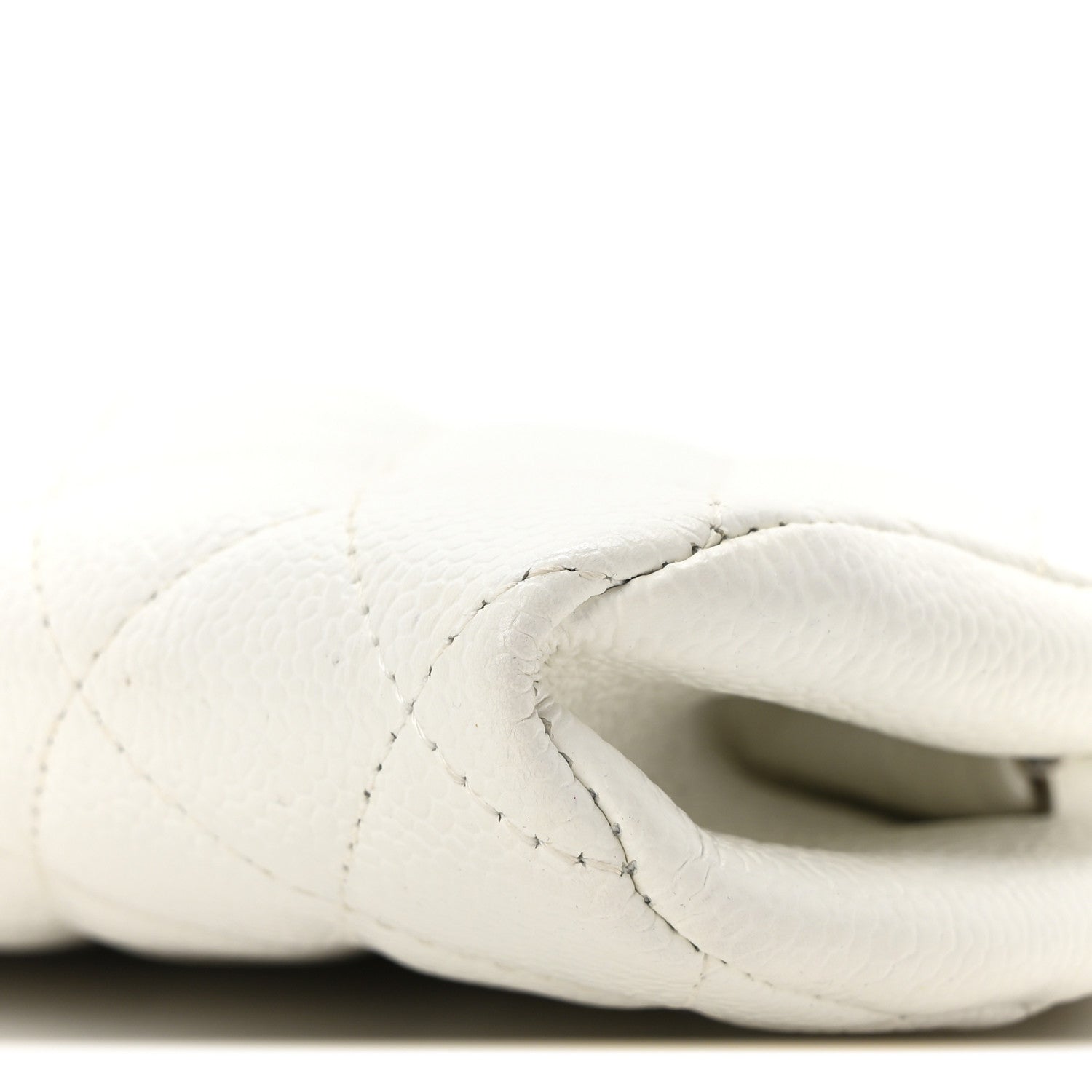 Chanel Caviar Quilted Timeless Clutch White 10 of 10