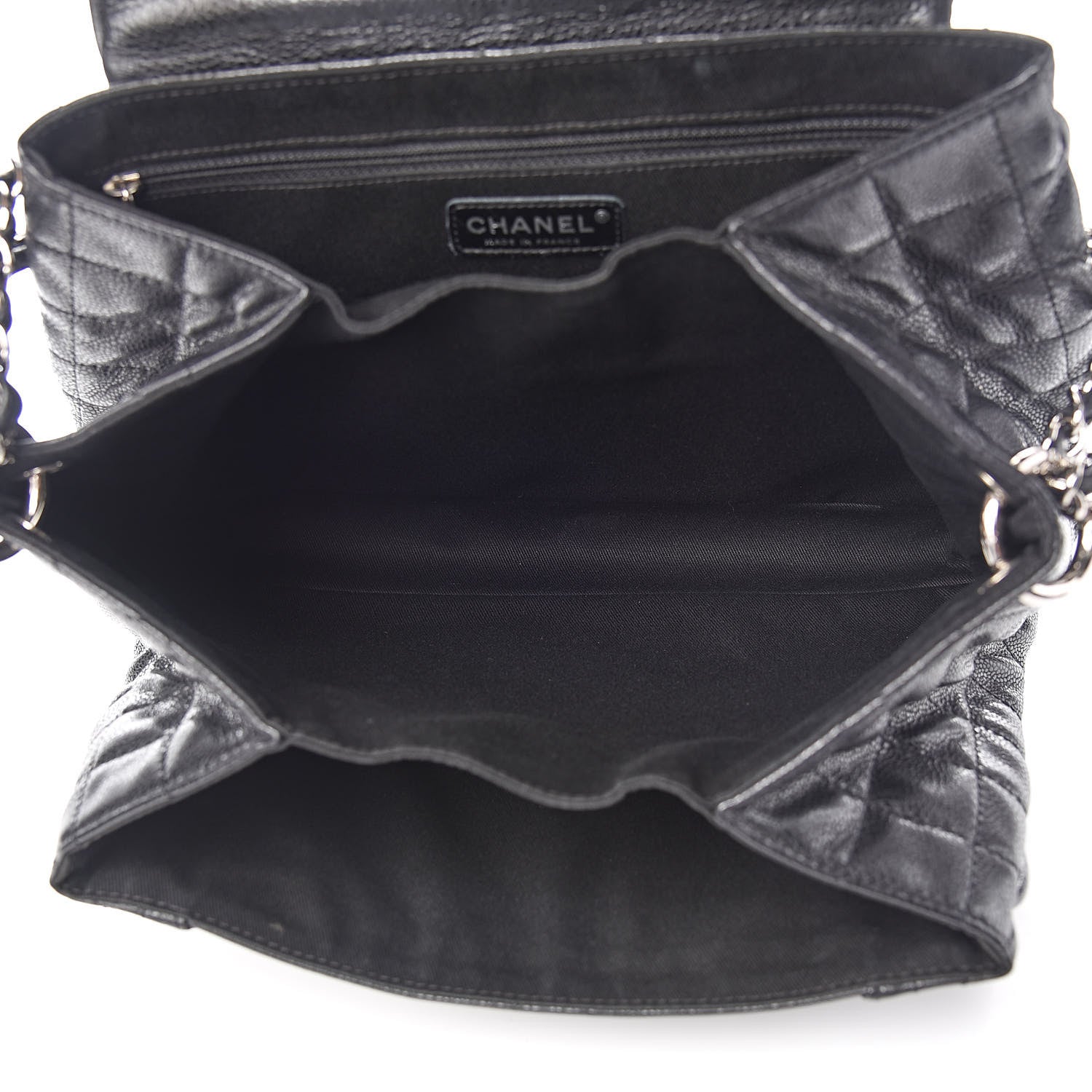Chanel Caviar Quilted Timeless Accordion Flap Black 5 of 14