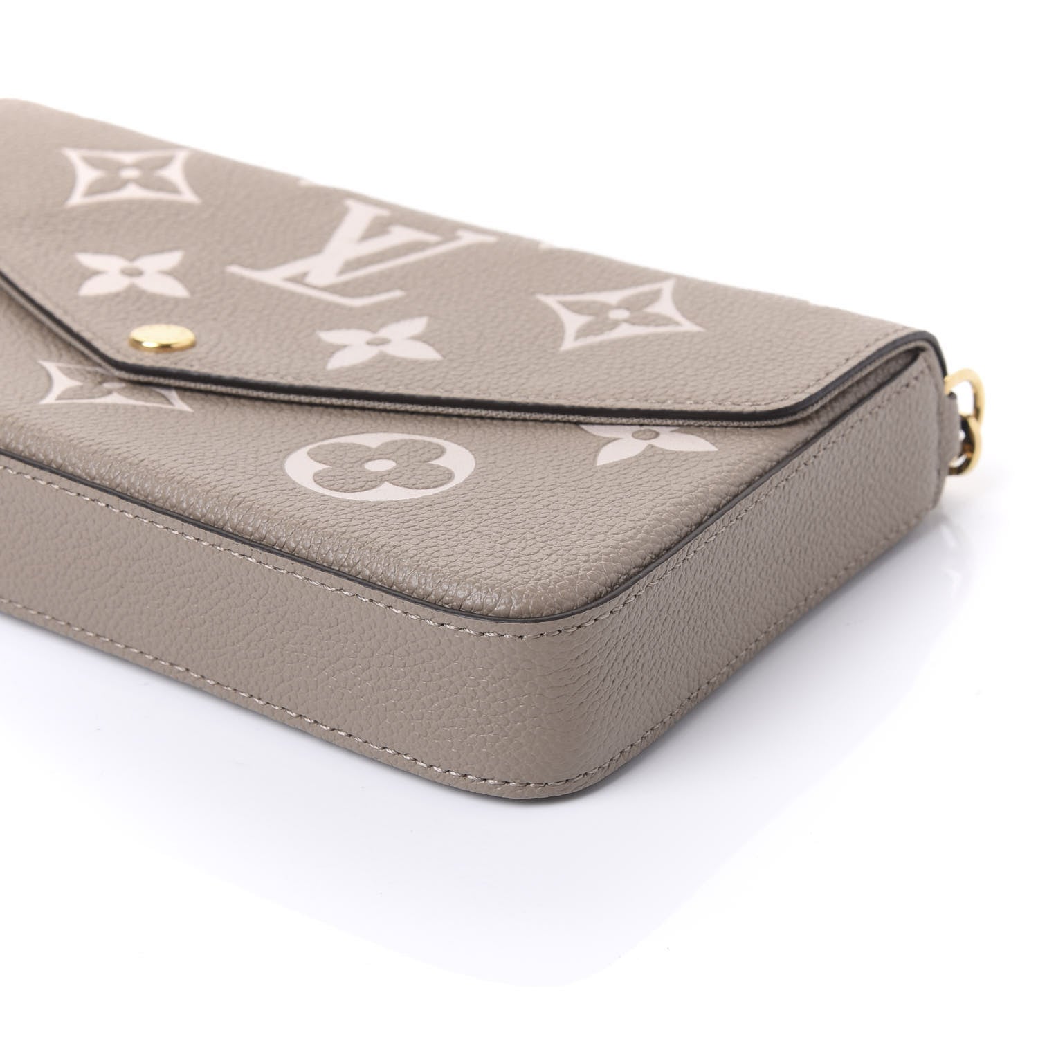 Louis Vuitton Empreinte Monogram Giant Felicie Pochette Tourterelle Creme 6 of 10