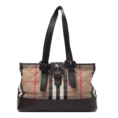 Burberry House Check Quilted Tote Brown 1 of 23
