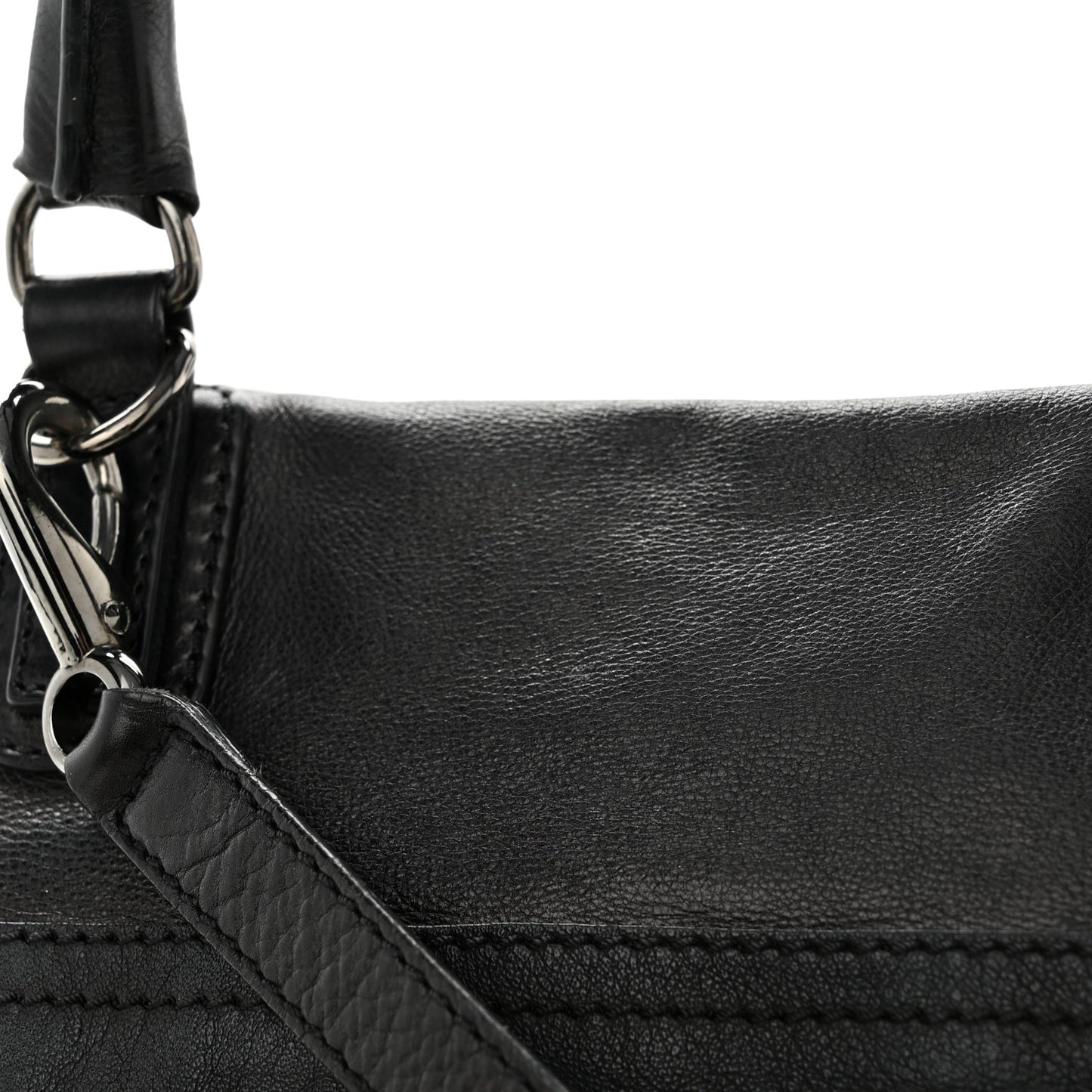 Calfskin Patchwork Small Pandora Black