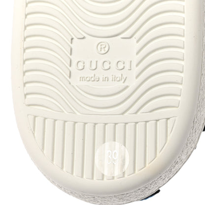Gucci Calfskin Web Floral Embroidered Womens Ace Sneakers 39 White 7 of 9