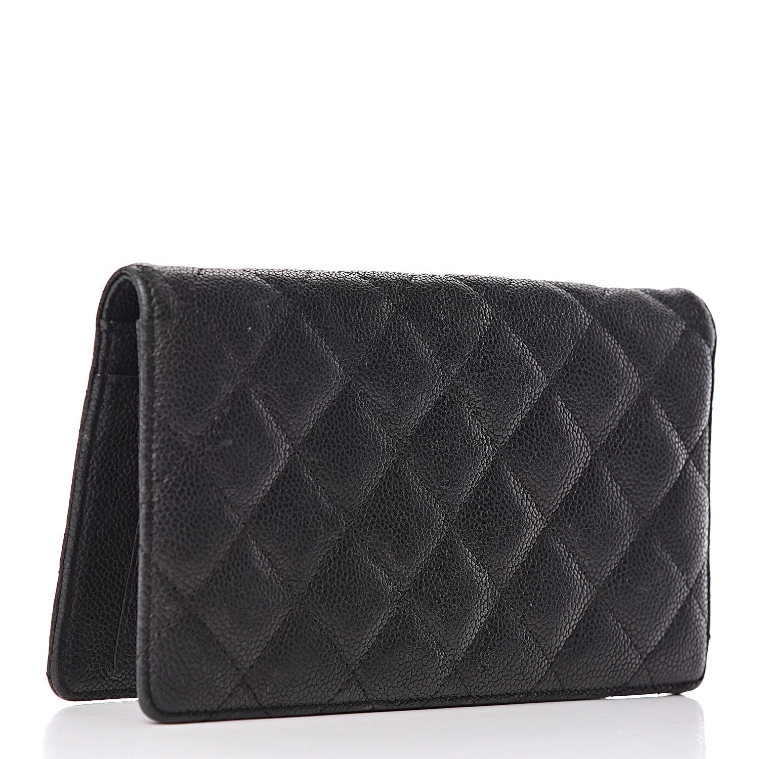 Chanel Caviar Quilted Reissue Yen Wallet Black 3 of 12