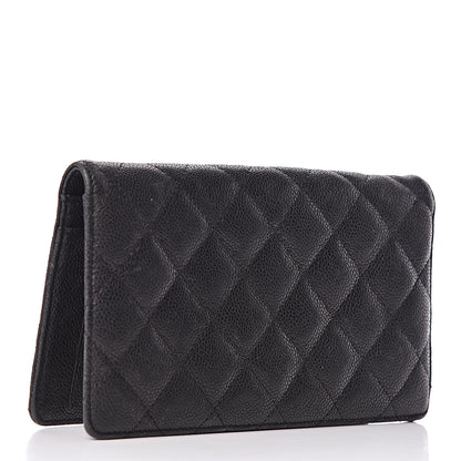 Chanel Caviar Quilted Reissue Yen Wallet Black 3 of 12