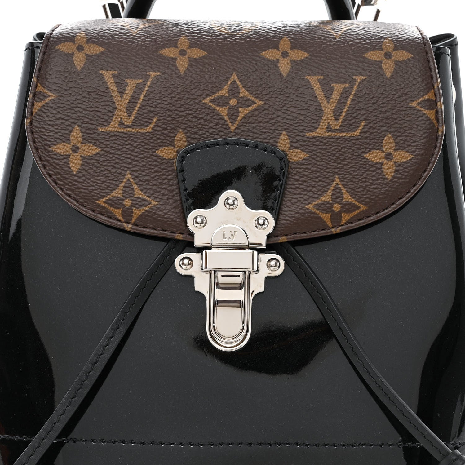 Louis Vuitton Patent Monogram Hot Springs Backpack Black 8 of 10