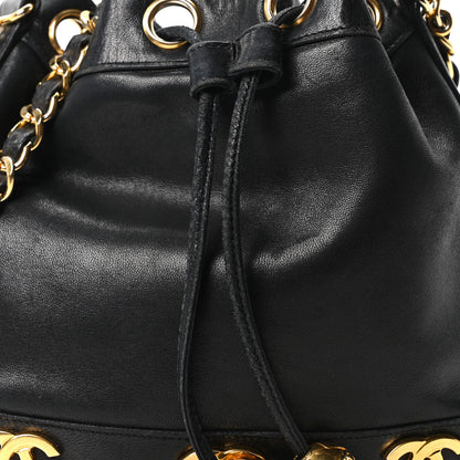 Chanel Lambskin CC Drawstring Shoulder Bag Black 8 of 11