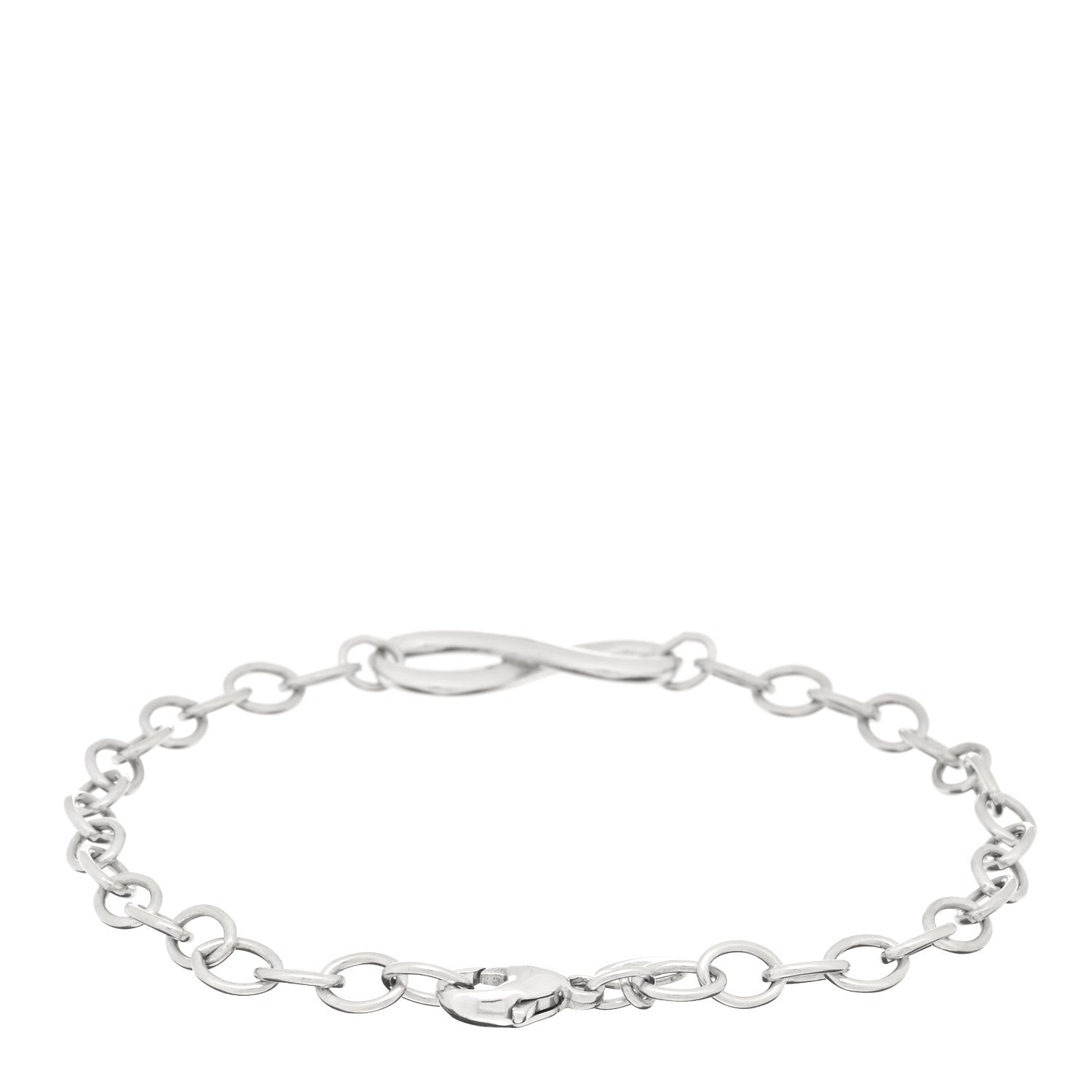Tiffany Sterling Silver Infinity Chain Bracelet 2 of 3