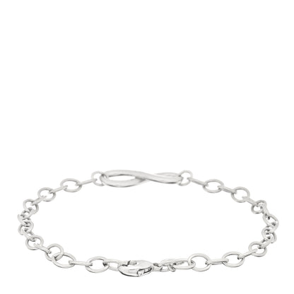 Tiffany Sterling Silver Infinity Chain Bracelet 2 of 3