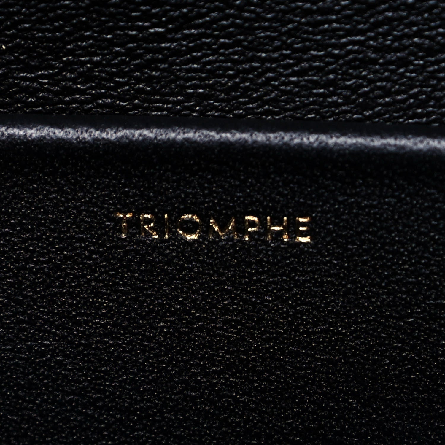 Celine Shiny Calfskin Triomphe Shoulder Bag Black 7 of 12