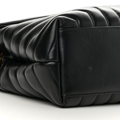 Saint Laurent Calfskin Y Quilted Monogram Medium Loulou Chain Satchel Black 9 of 16