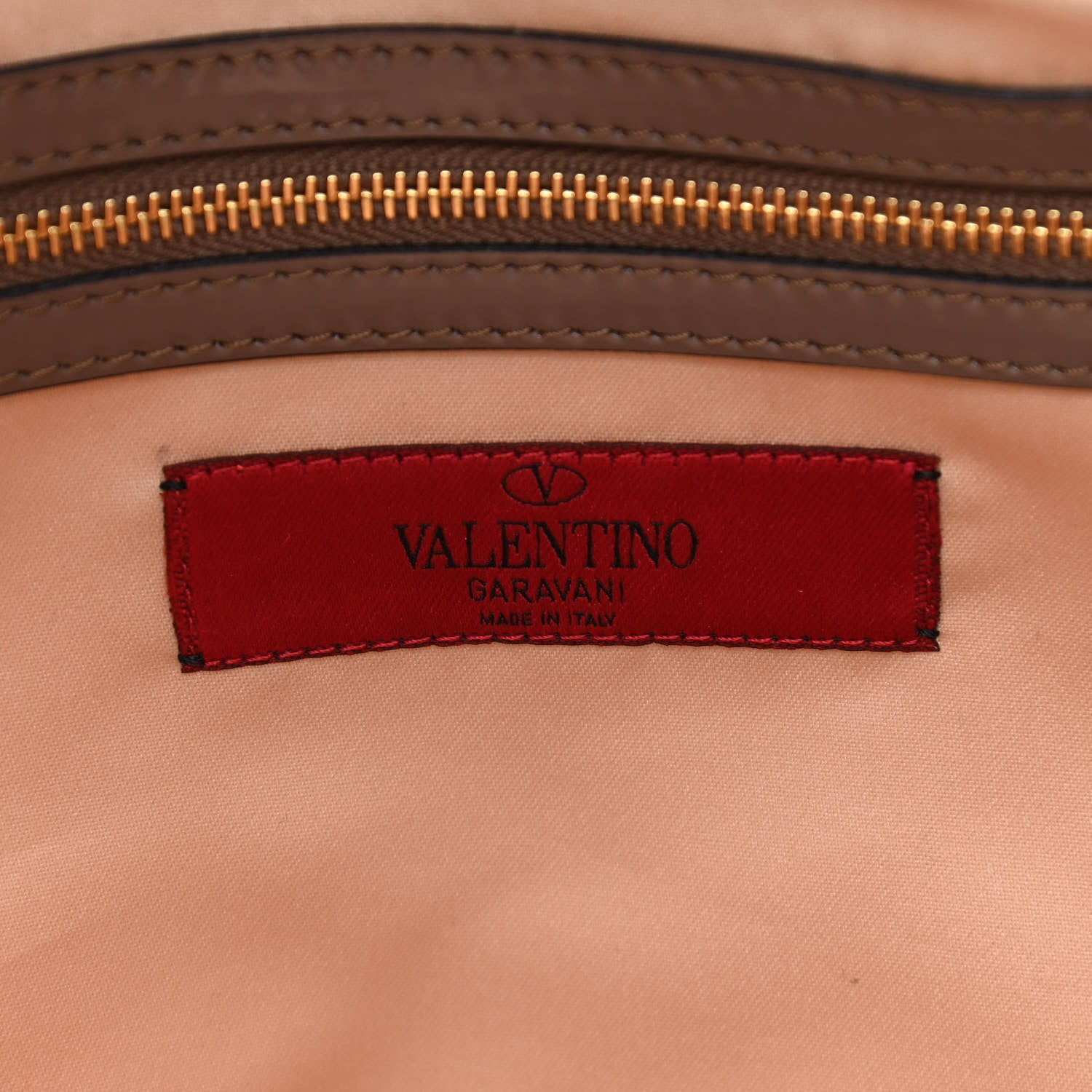 Valentino Garavani Patent Lacca Large Nuage Bow Hobo Brun 6 of 13