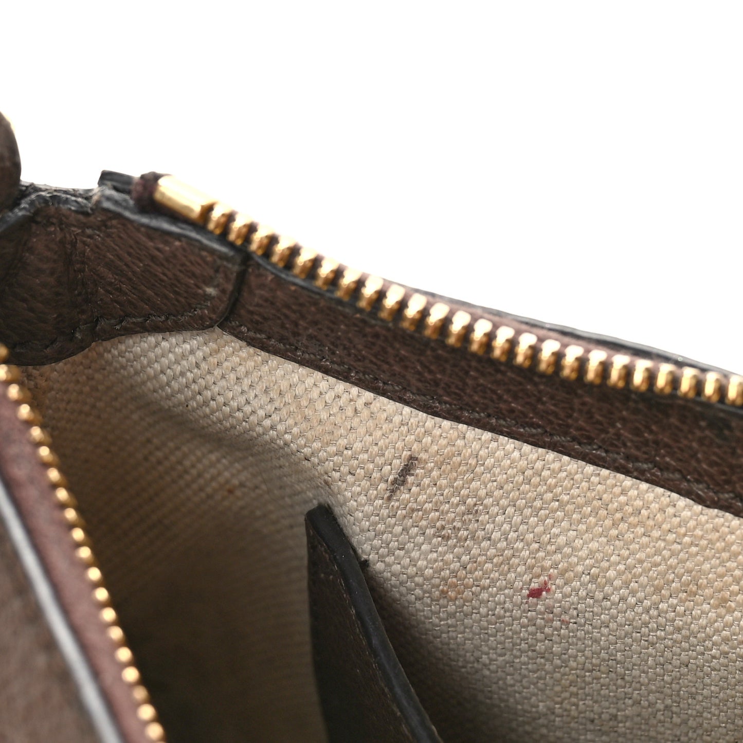 GG Supreme Monogram Textured Dollar Calfskin Web Small Ophidia GG Handbag Beige Ebony New Acero