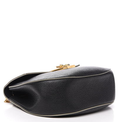 Chloe Grained Calfskin Lambskin Drew Shoulder Bag Black 3 of 12
