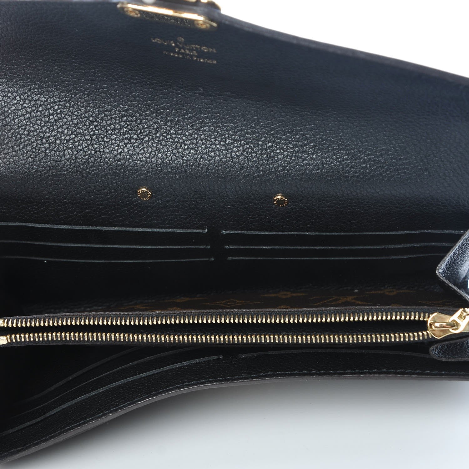 Louis Vuitton Monogram Pallas Wallet Black 5 of 8