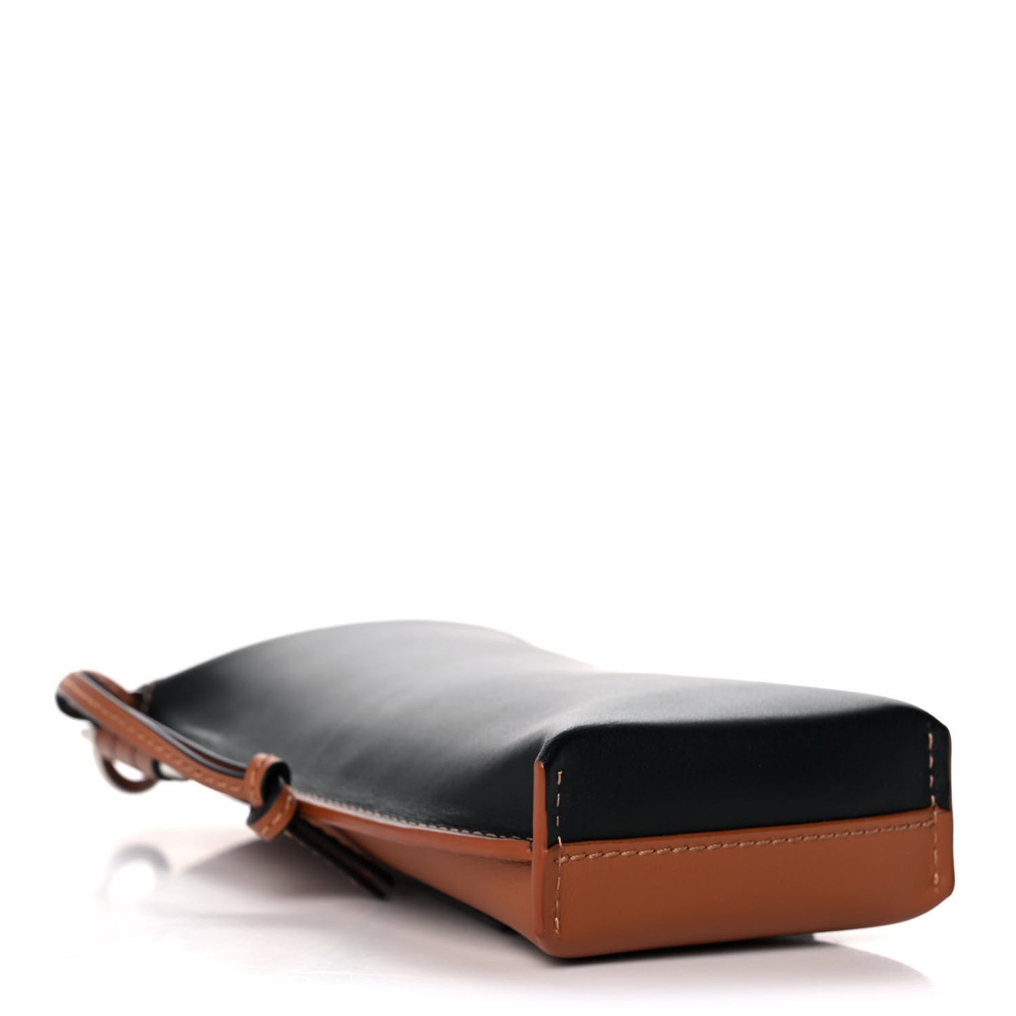 Smooth Calfskin Mini Gate Pocket Black Tan