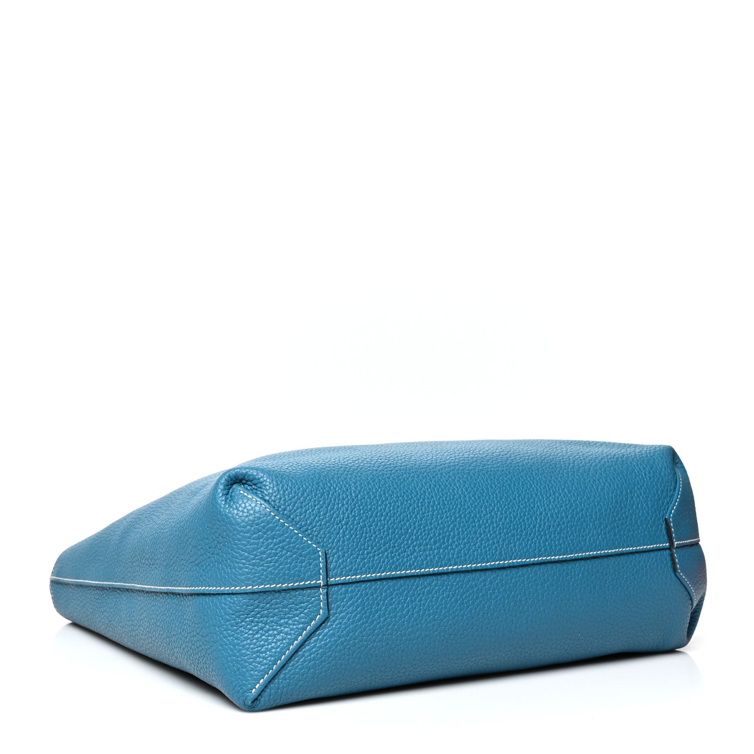 Hermes Taurillon Clemence Double Sens 36 Reversible Tote Bleu Sapphire Bleu Izmir 11 of 14