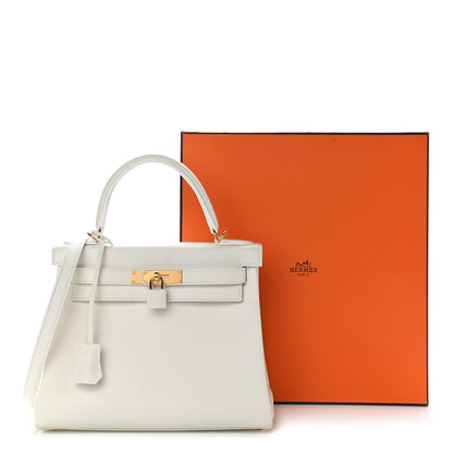 Hermes Evercolor Kelly Retourne 28 White 11 of 11
