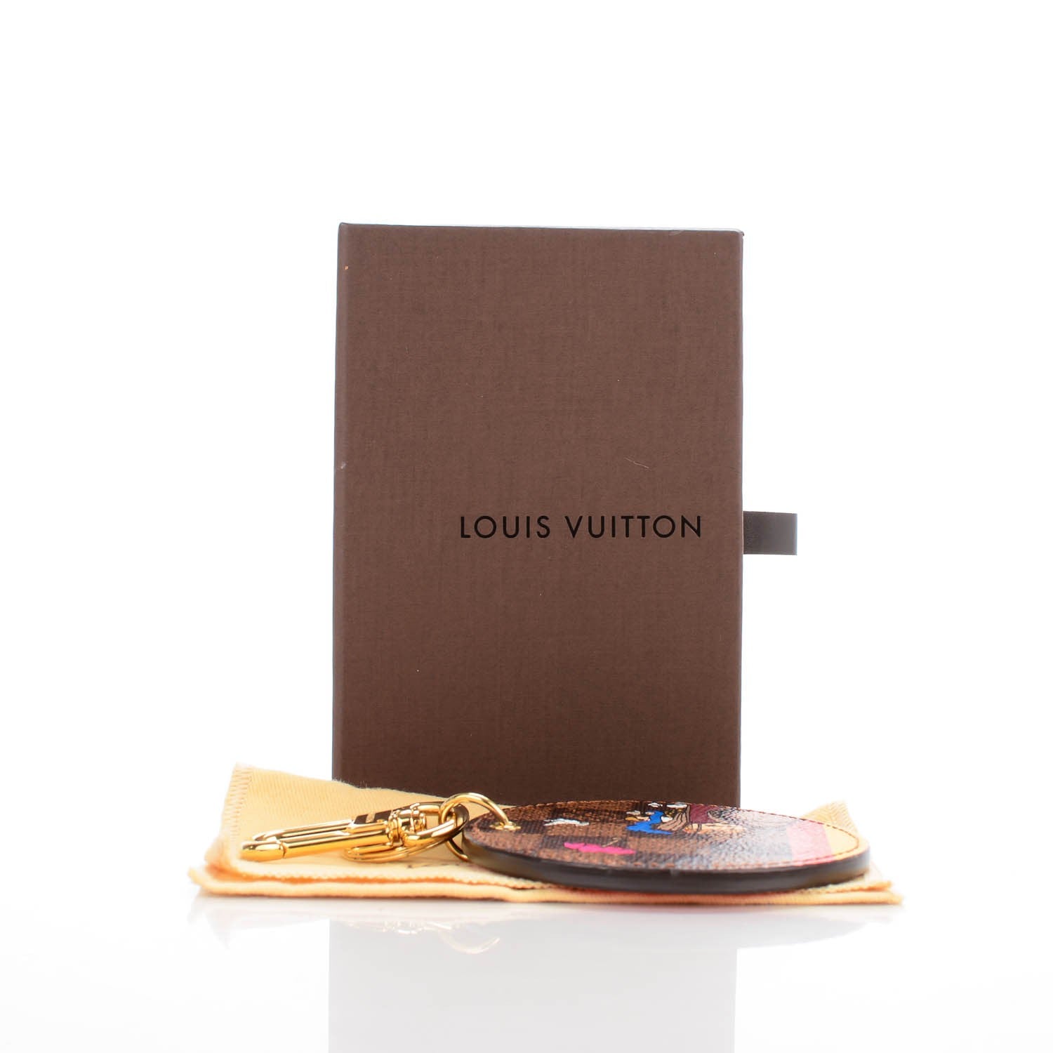 Louis Vuitton Damier Ebene 2015 Christmas Animation Bag Charm Key Ring 4 of 4