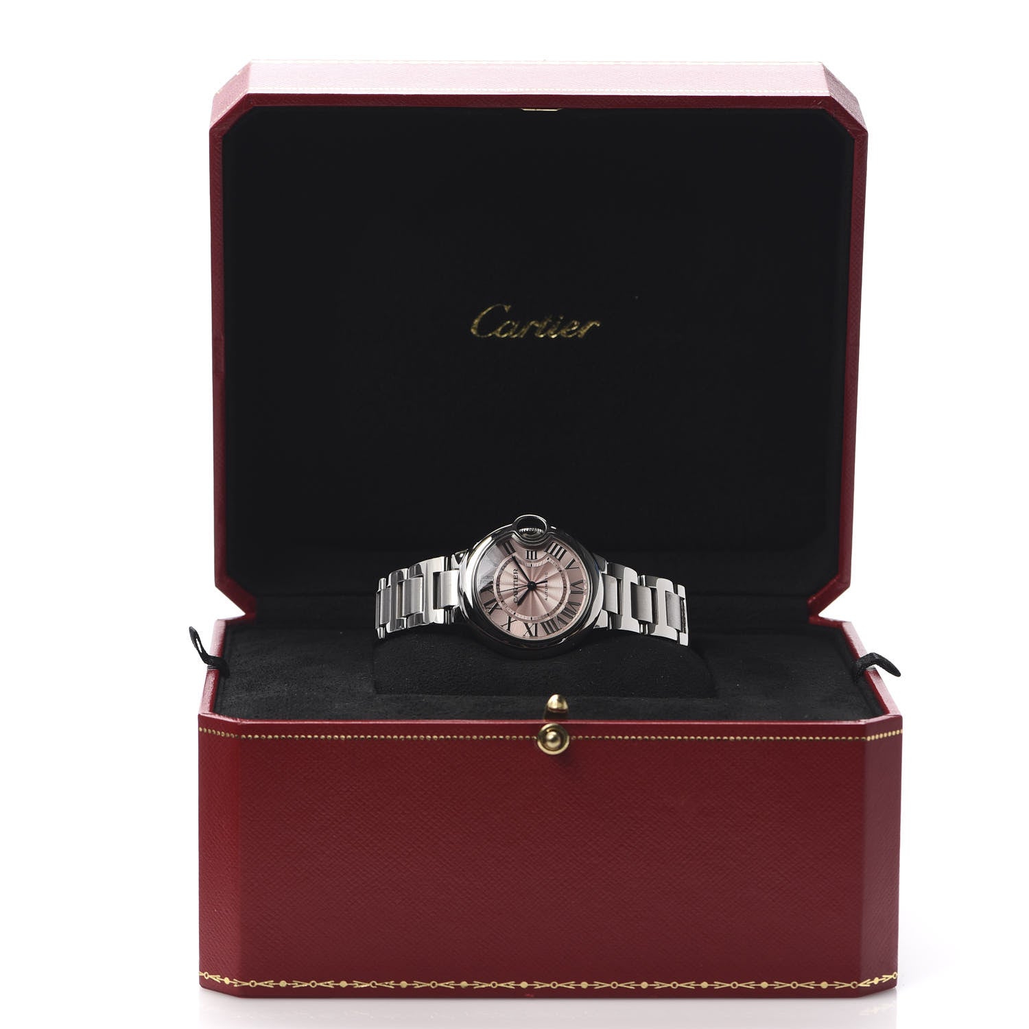Cartier Stainless Steel 33mm Ballon Bleu De Automatic Watch Pink 7 of 7