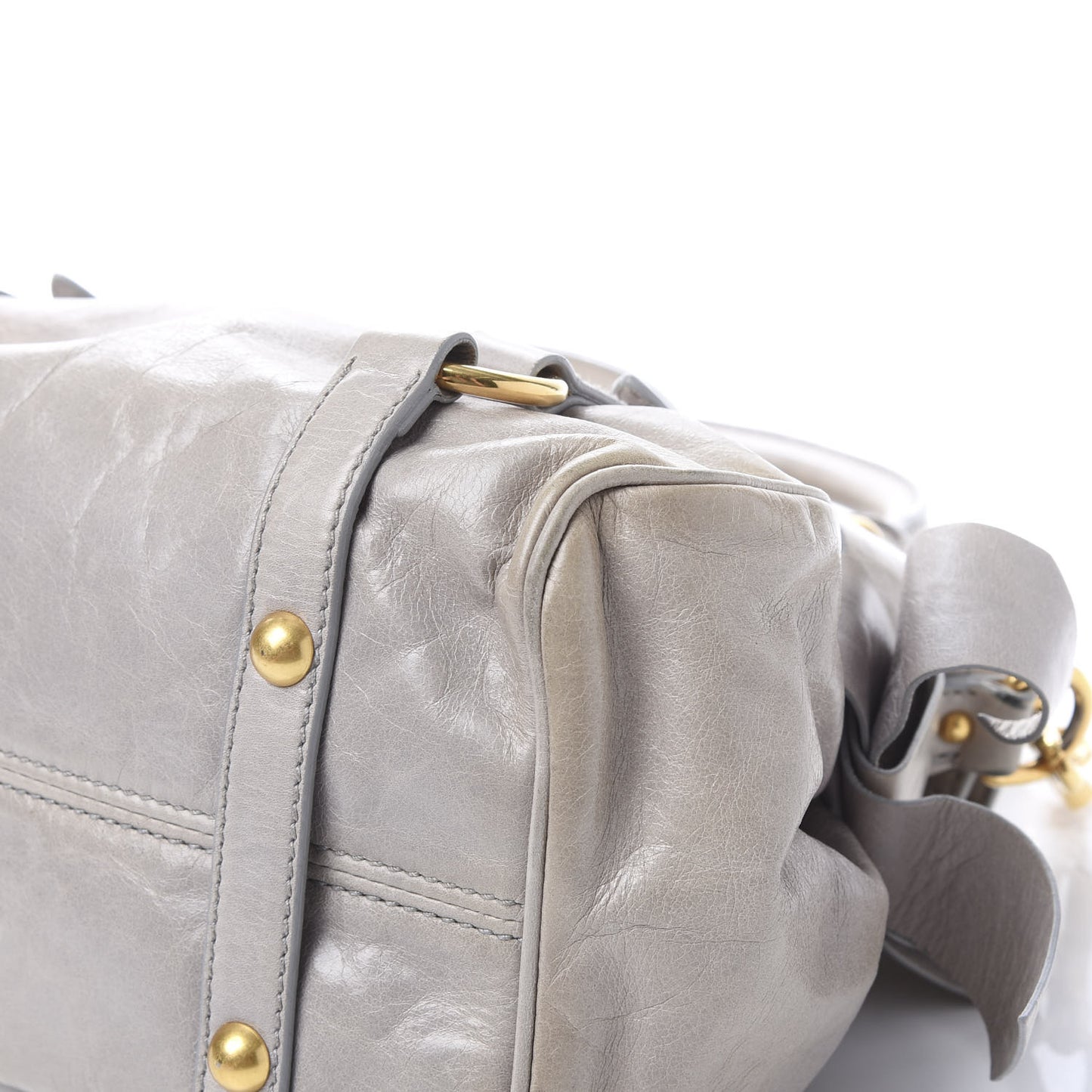 Vitello Lux Mini Bow Bag Grey