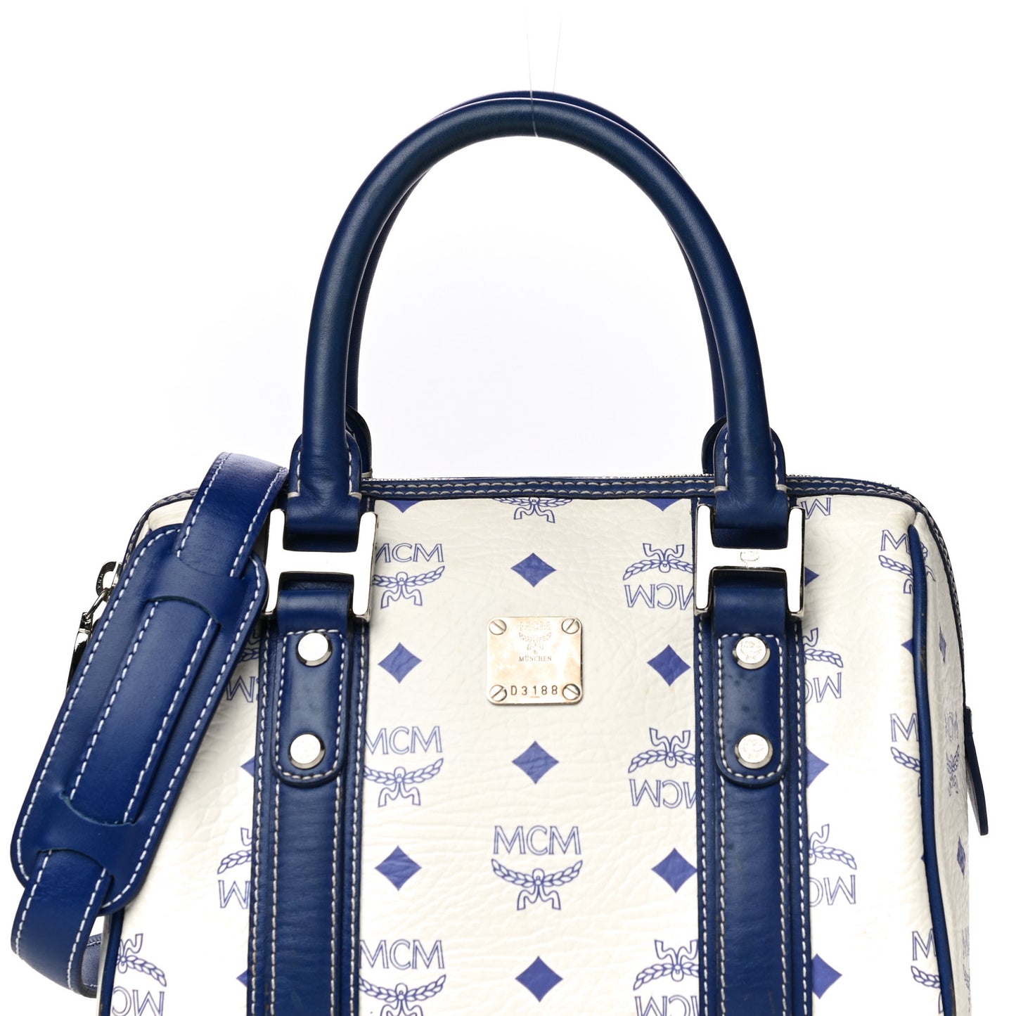 Visetos Boston Satchel Satchel White