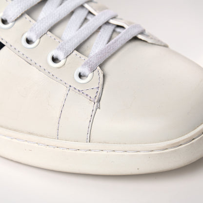 Gucci Calfskin Nappa Web LOVED Embroidered Womens Ace Sneakers 39 White Red Flame Notte 16 of 17