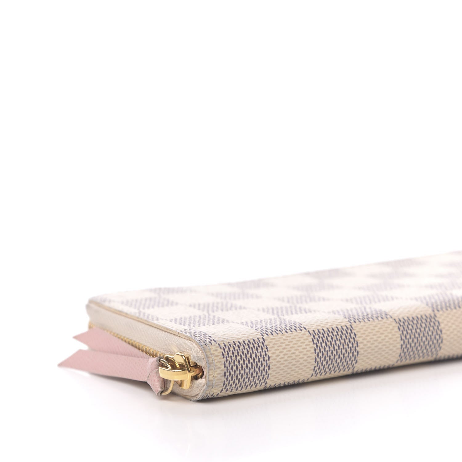 Louis Vuitton Damier Azur Clemence Wallet Rose Ballerine 8 of 12