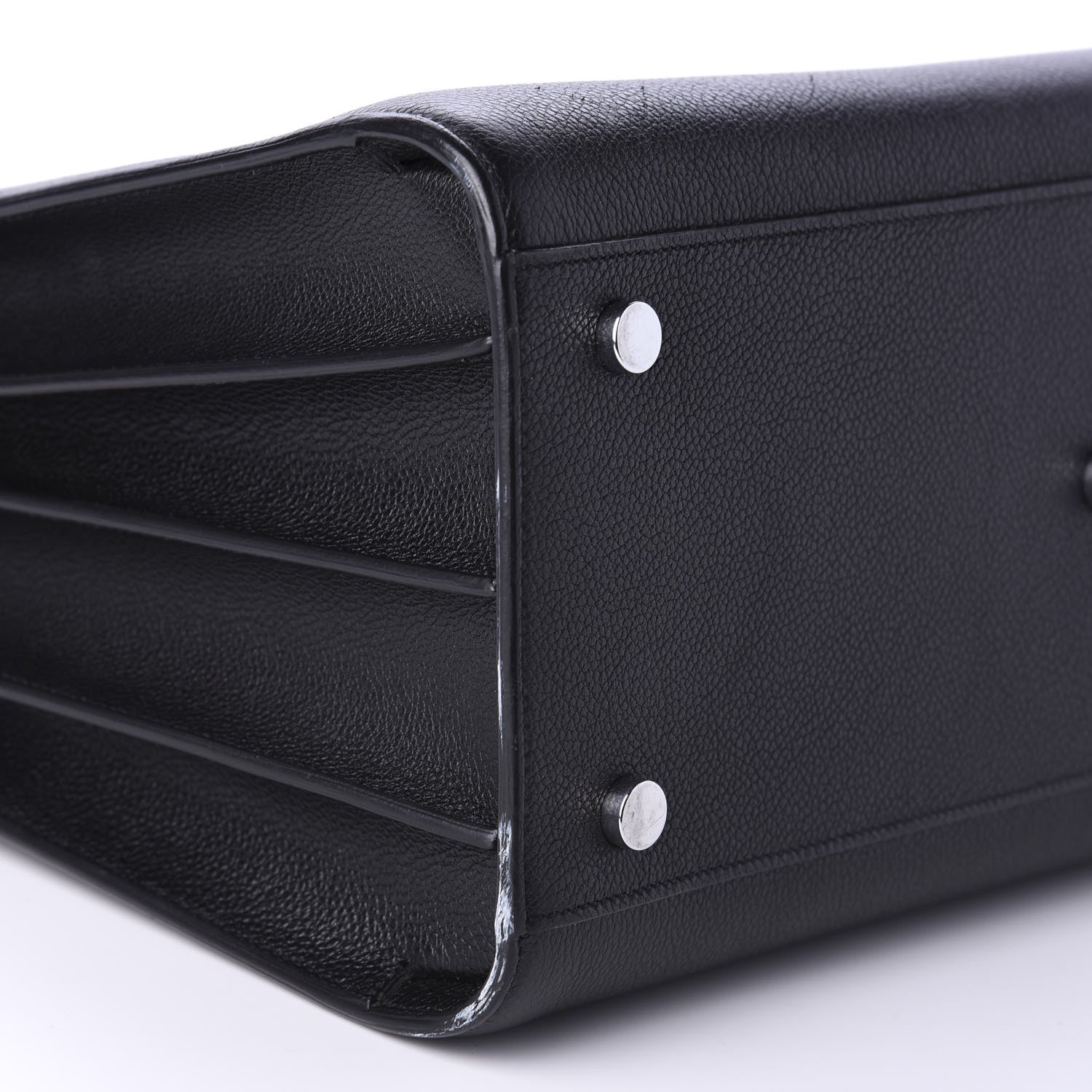 Saint Laurent Grained Calfskin Small Sac De Jour Black 7 of 11