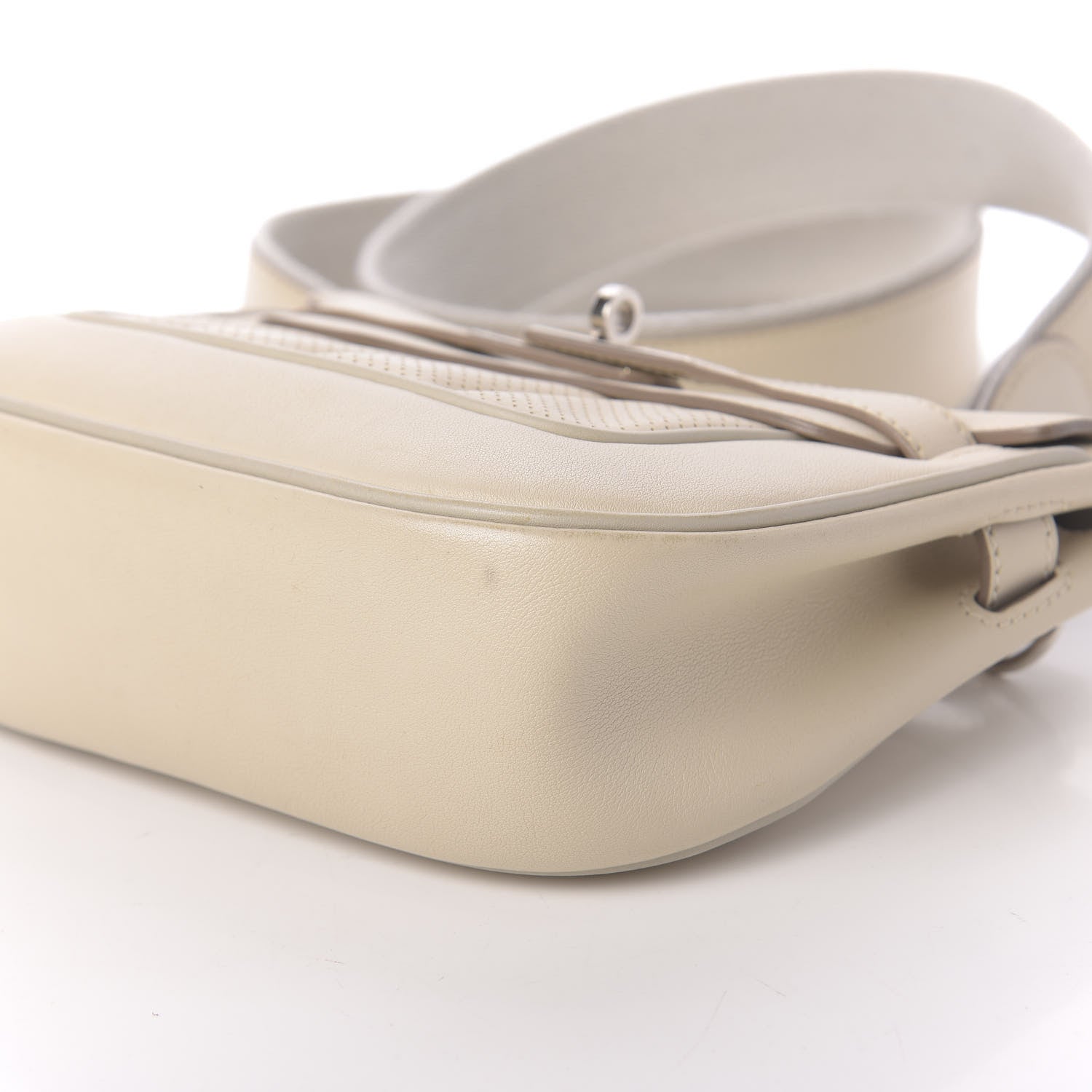 Hermes Veau Swift Mini Sac Berline Craie Gris Perle 7 of 9