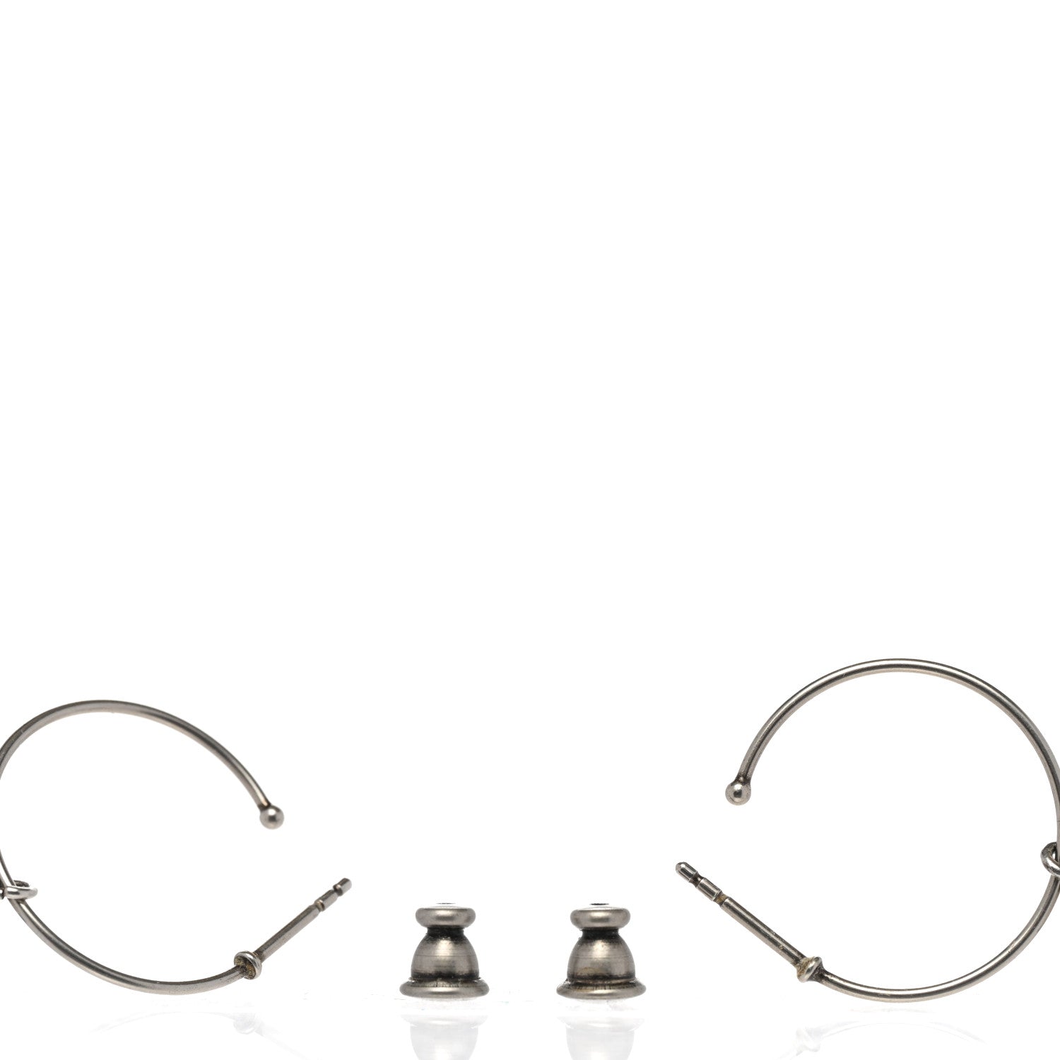 Christian Dior Marble Mise En Dior Tribal Hoop Earrings White 3 of 4