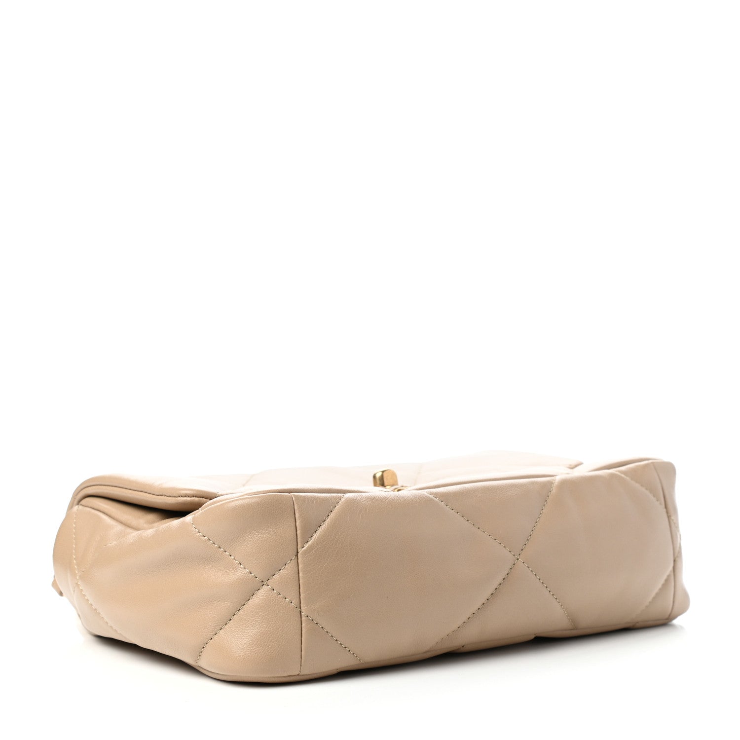 Chanel Lambskin Quilted Medium Chanel 19 Flap Dark Beige 4 of 11