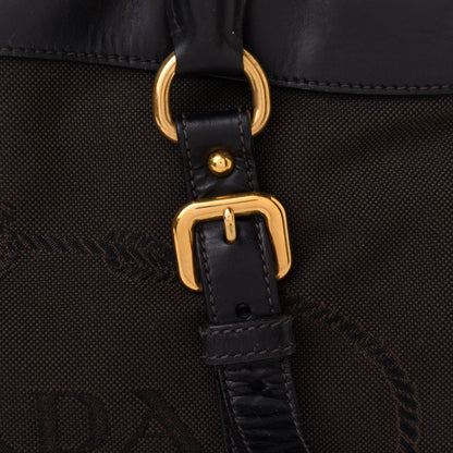Prada Jacquard Logo Tote Corda Bruciato 8 of 12
