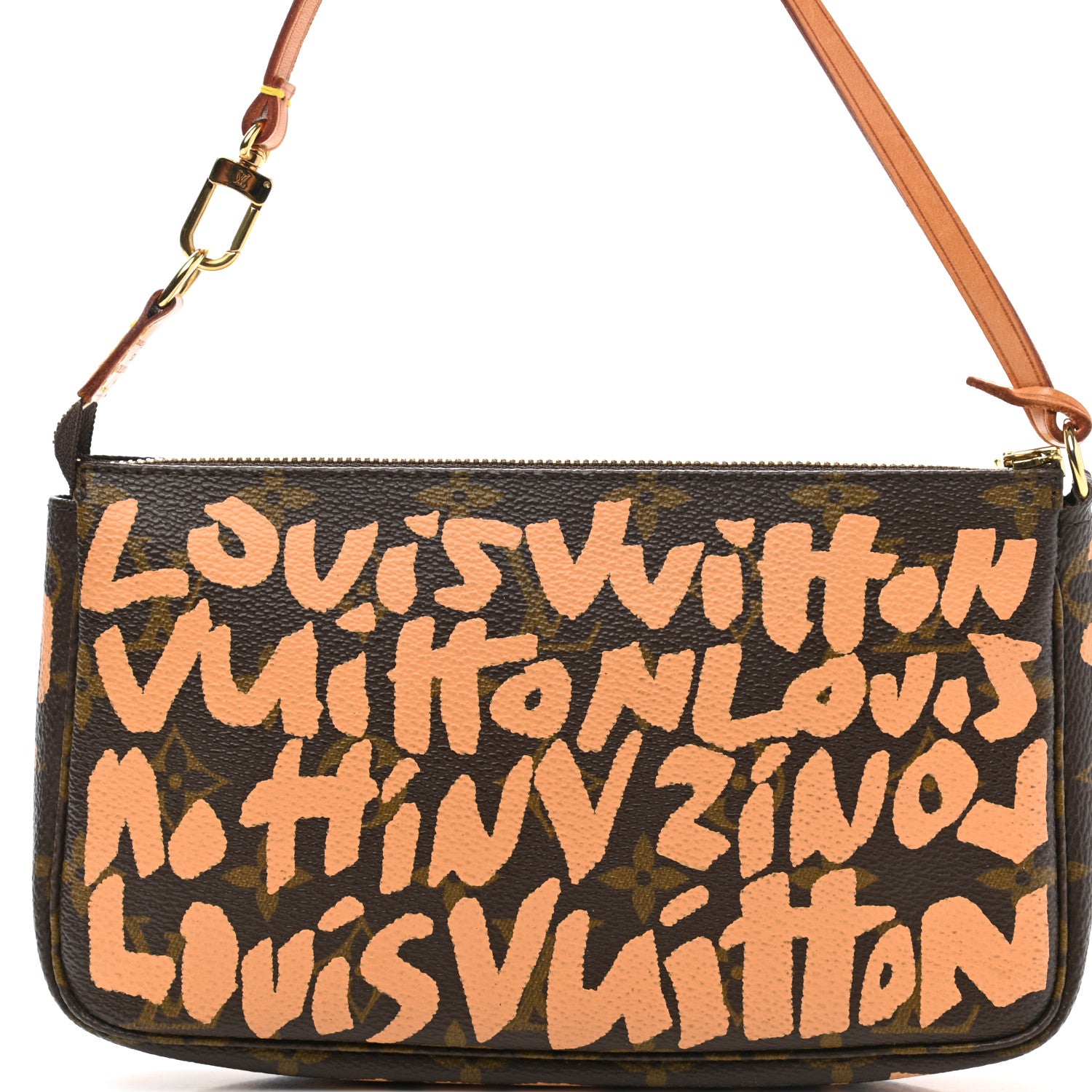 Louis Vuitton Monogram Graffiti Pochette Accessories Peach 8 of 10