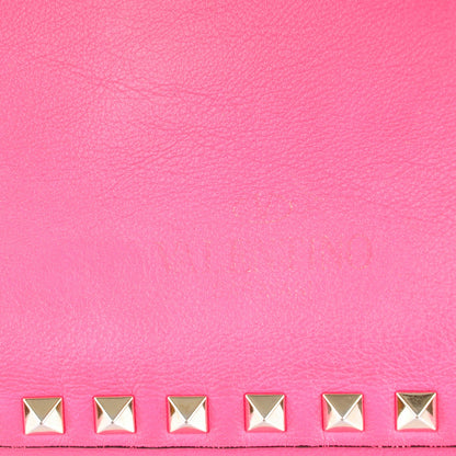 Valentino Garavani Vitello Medium Rockstud Tote Fuxia Fluo 8 of 12