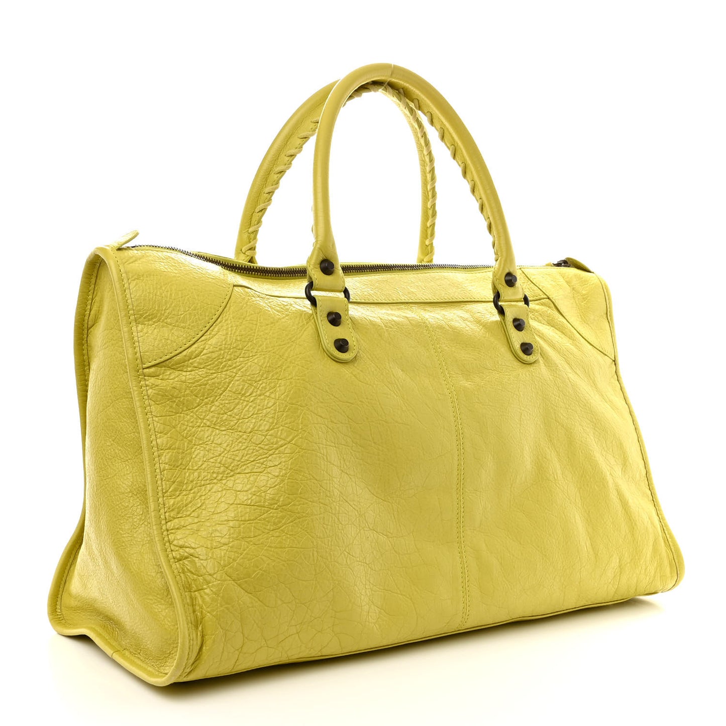 Agneau Classic Hardware Work Jaune Poussin