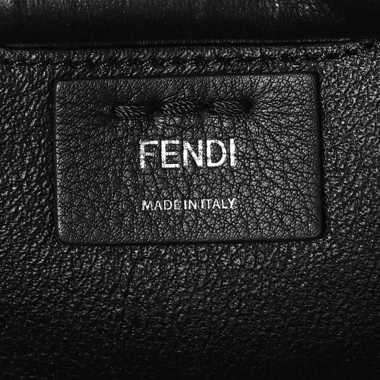 Fendi Vitello Pelo Flamingo Crocodile Embossed Petite 3Jours Tote Black 6 of 9