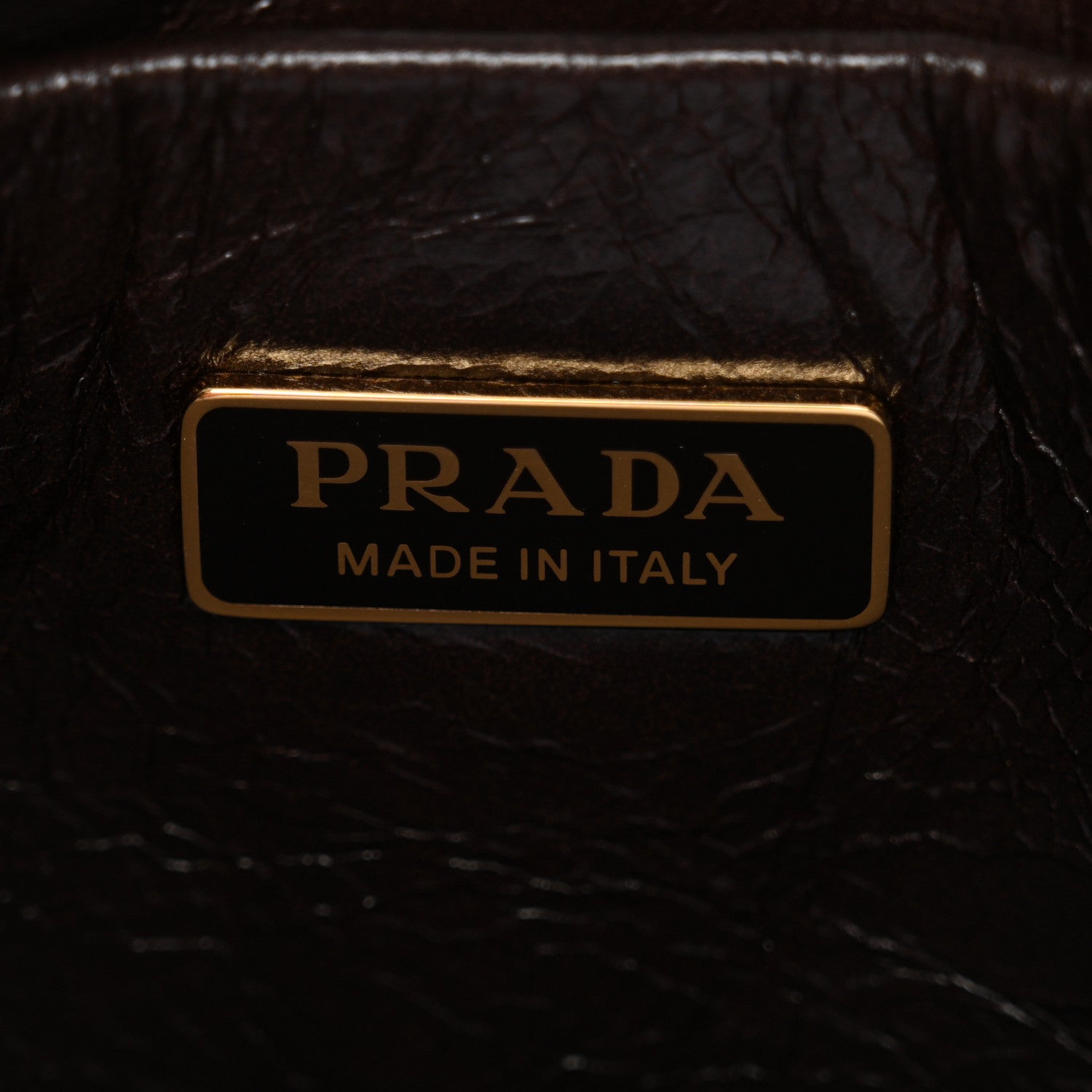 Prada Soft Lux Calfskin Mini Bonnie Dark Brown 6 of 9