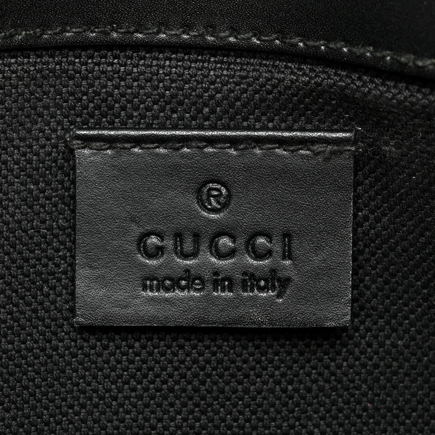 GG Supreme Monogram Web Slim Belt Bag Black Grey