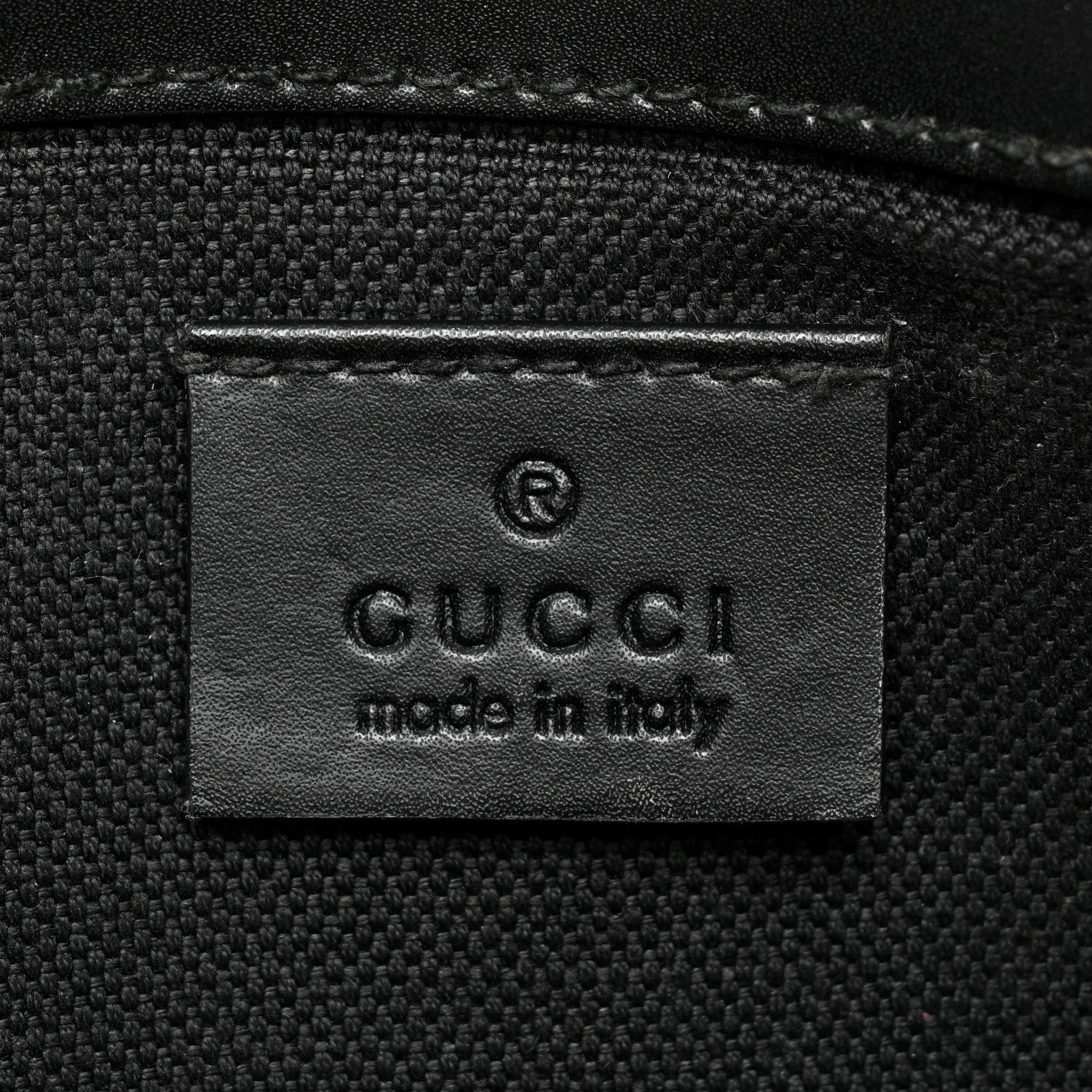 Gucci GG Supreme Monogram Web Slim Belt Bag Black Grey 7 of 9