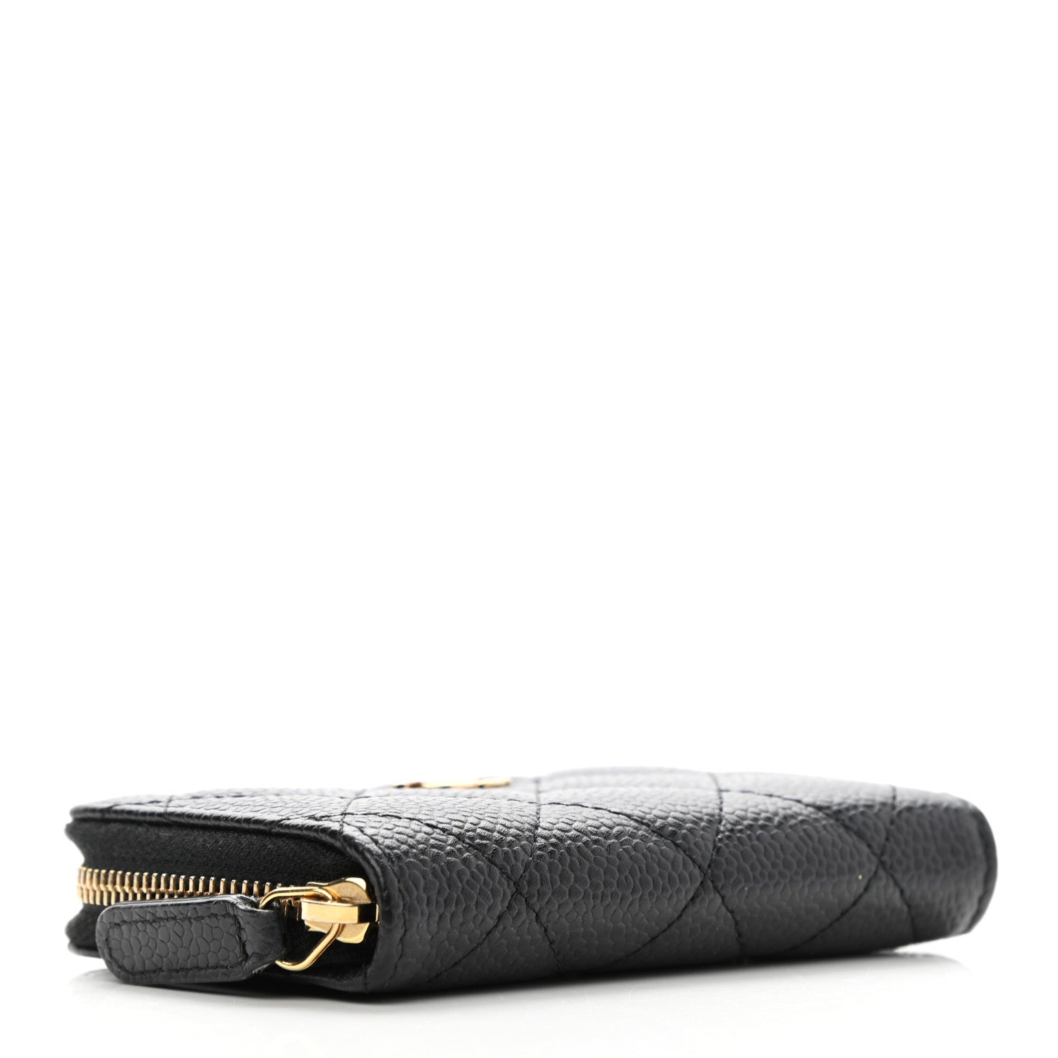 Chanel Caviar Quilted Zip Coin Purse Black 4 of 7