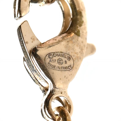 Chanel Crystal CC Chain Necklace Gold 5 of 5