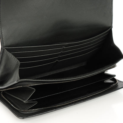 Bottega Veneta Nappa Intrecciato Continental Flap Wallet Light Grey 5 of 8