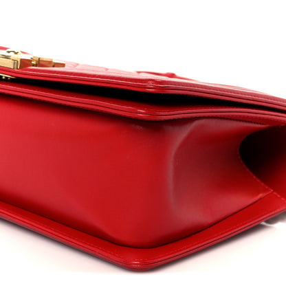 Chanel Lambskin Quilted Medium Boy Flap Red 10 of 10