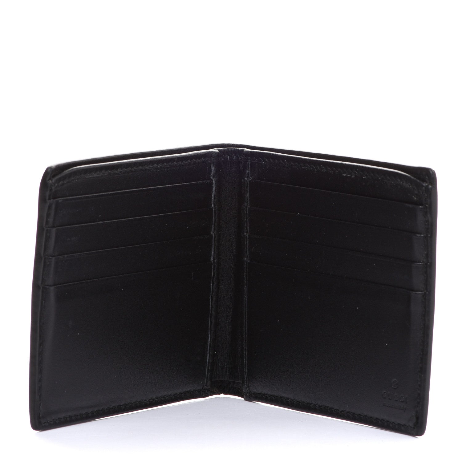 Gucci GG Supreme Monogram Fox Nice Bi-Fold Wallet Black Grey 5 of 11