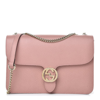 Gucci Dollar Calfskin Interlocking G Shoulder Bag Soft Pink 1 of 10