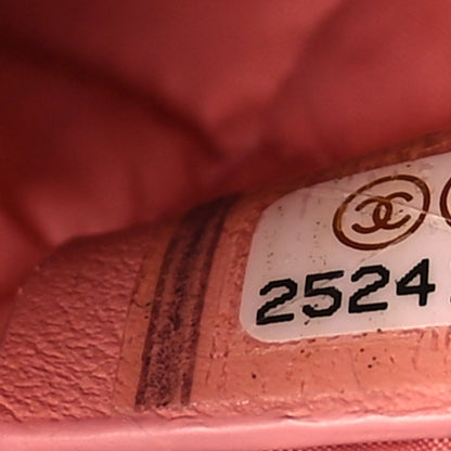 Chanel Canvas Medium Deauville Pouch Pink 7 of 10